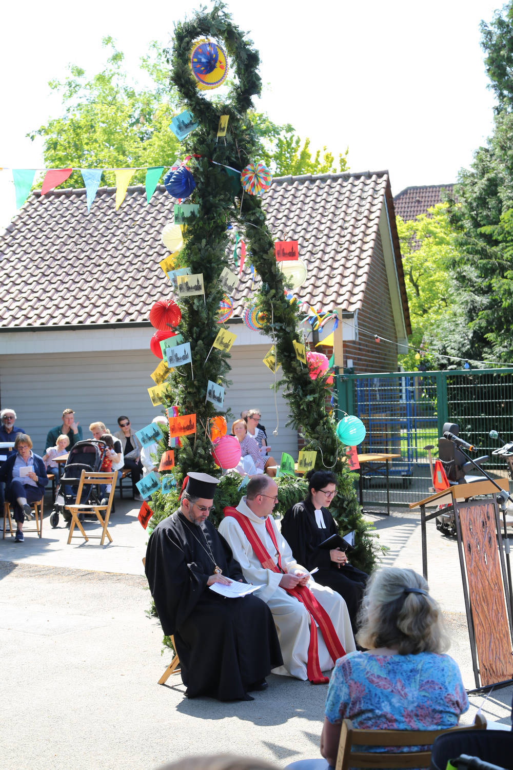 Während des Gottesdienstes.